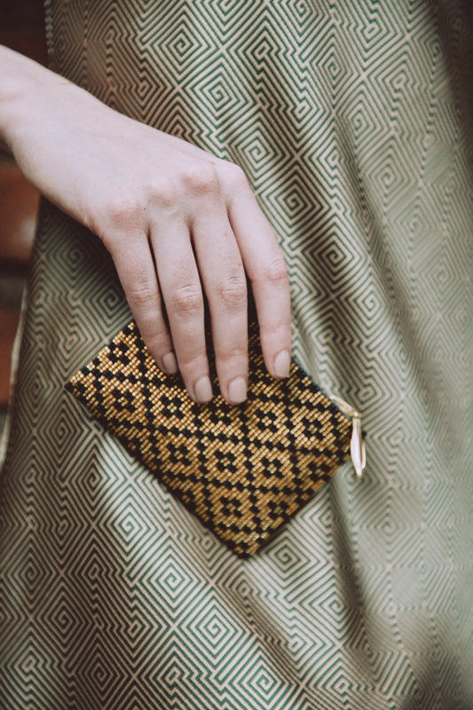 NIXI BONI WALLET Black & Gold