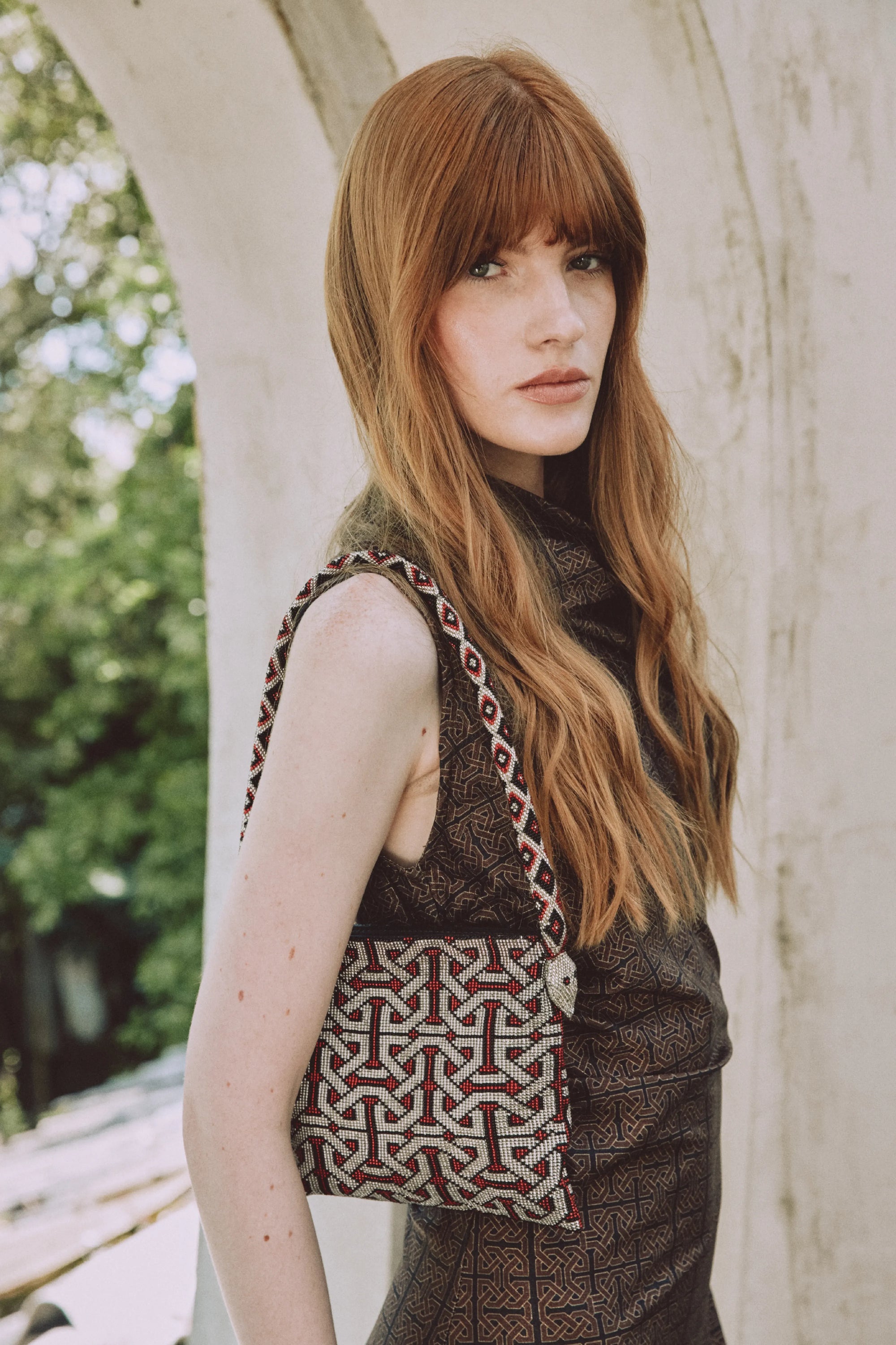 YUBA MINI BAG Silver & Red