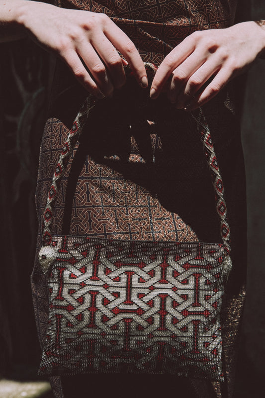 YUBA MINI BAG Silver & Red