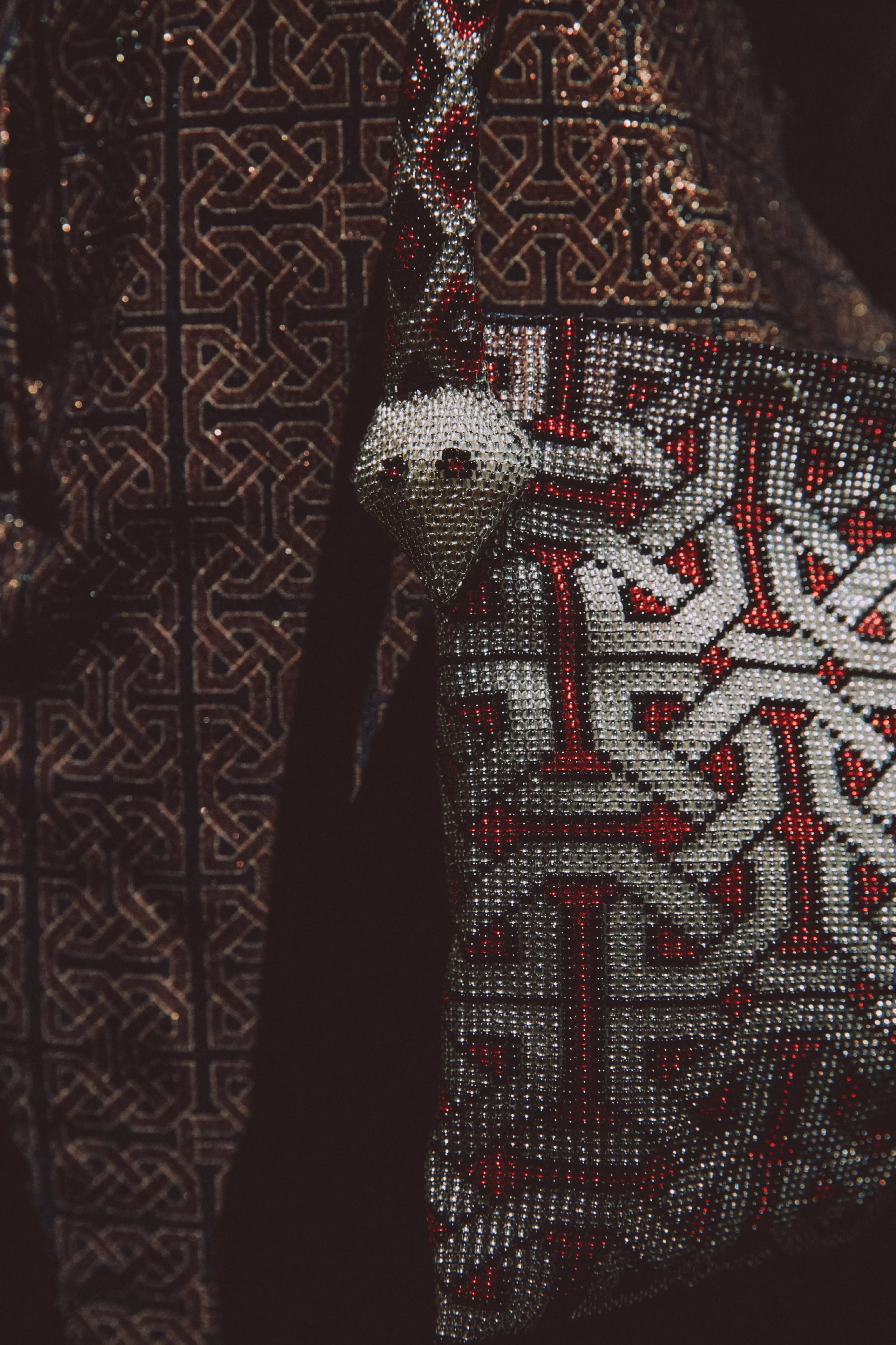 YUBA MINI BAG Silver & Red