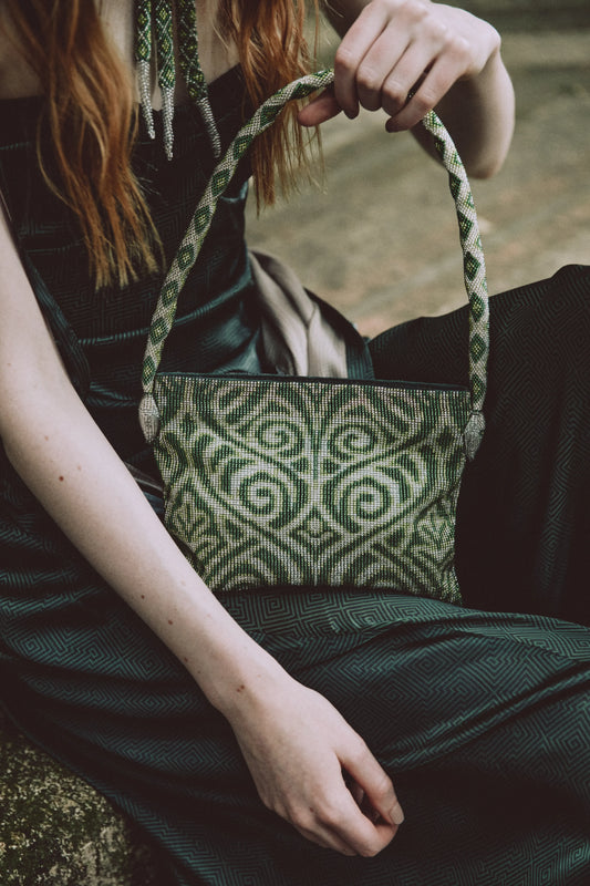 YUBA MINI BAG Silver & Shades of Green