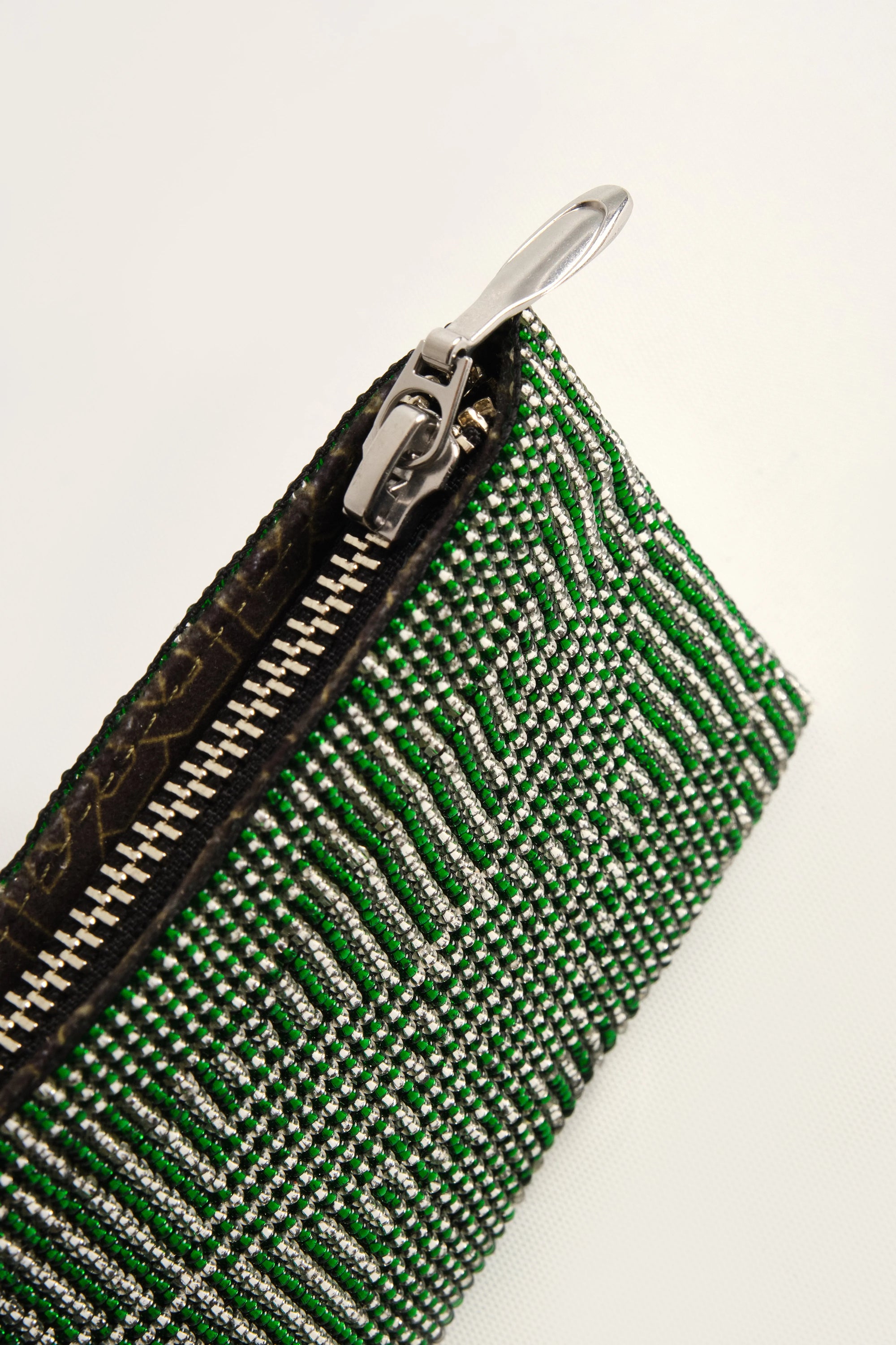 NIXI BONI WALLET Silver & Green