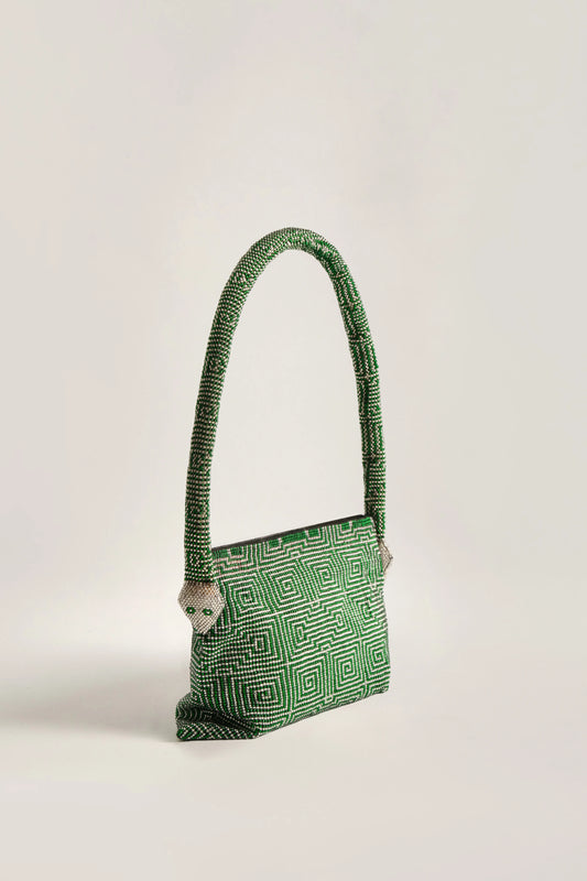 YUBA MINI BAG Silver & Green