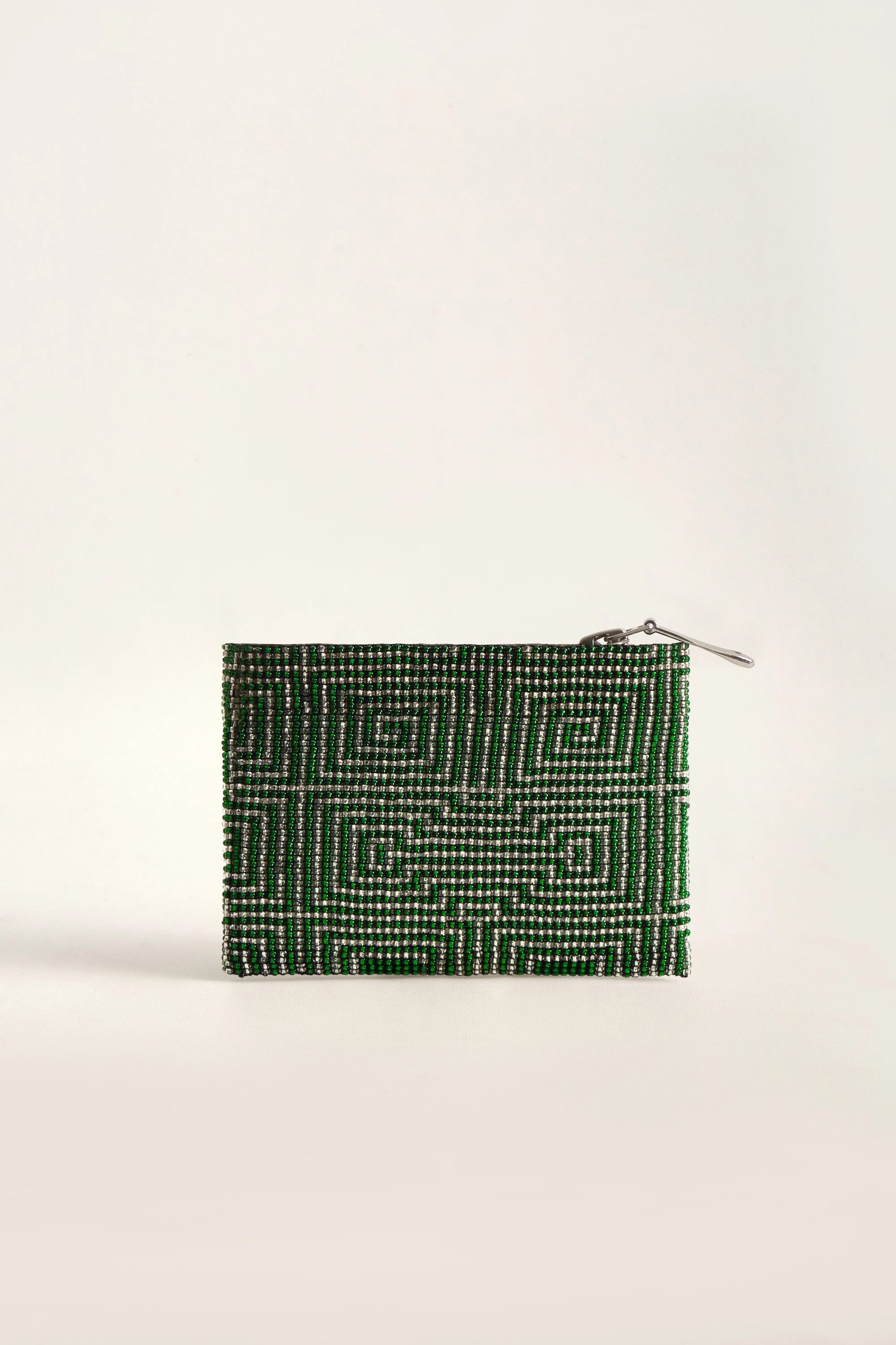 NIXI BONI WALLET Silver & Green