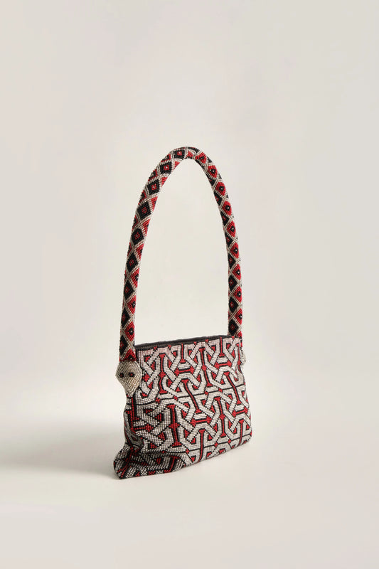 YUBA MINI BAG Silver & Red