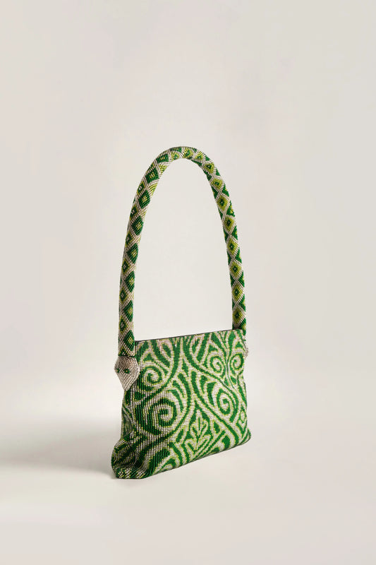 YUBA MINI BAG Silver & Shades of Green